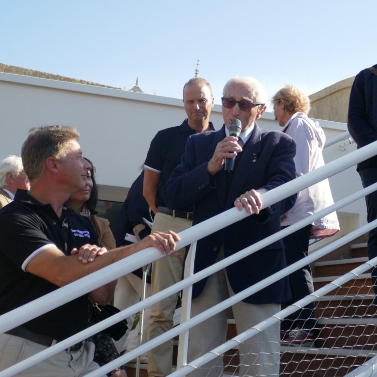 Marc et luc Braeuer avec Marcel Hordenneau, inauguration du Musée