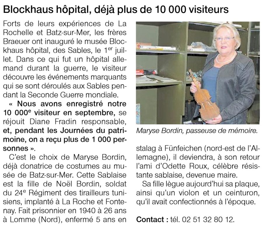Ouest-France, 30 septembre 2017